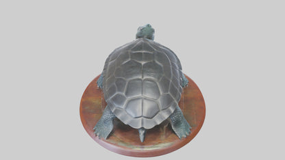 3D model Leatherback Sea Turtle statue model VR / AR / low-poly