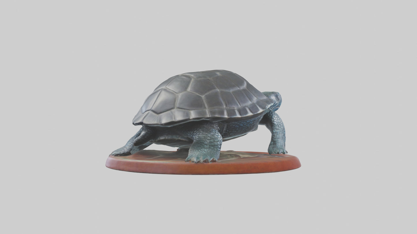 3D model Leatherback Sea Turtle statue model VR / AR / low-poly