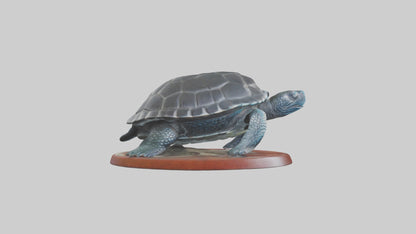 3D model Leatherback Sea Turtle statue model VR / AR / low-poly