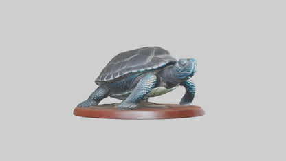 3D model Leatherback Sea Turtle statue model VR / AR / low-poly