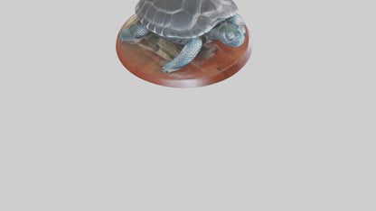 3D model Leatherback Sea Turtle statue model VR / AR / low-poly