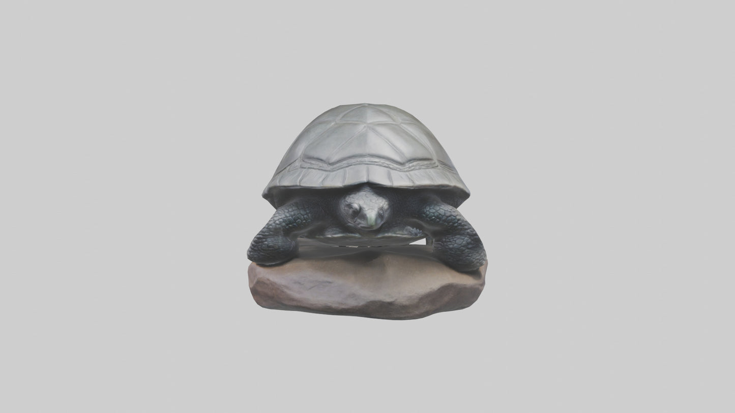 Leatherback Turtle statue model VR / AR / low-poly