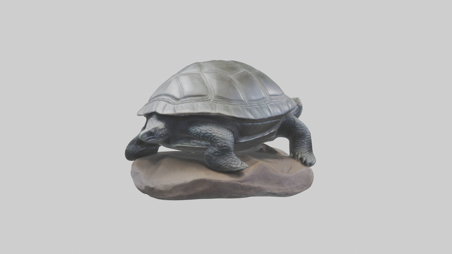 Leatherback Turtle statue model VR / AR / low-poly