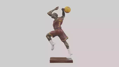 3D model LeBron James statue model VR / AR / low-poly
