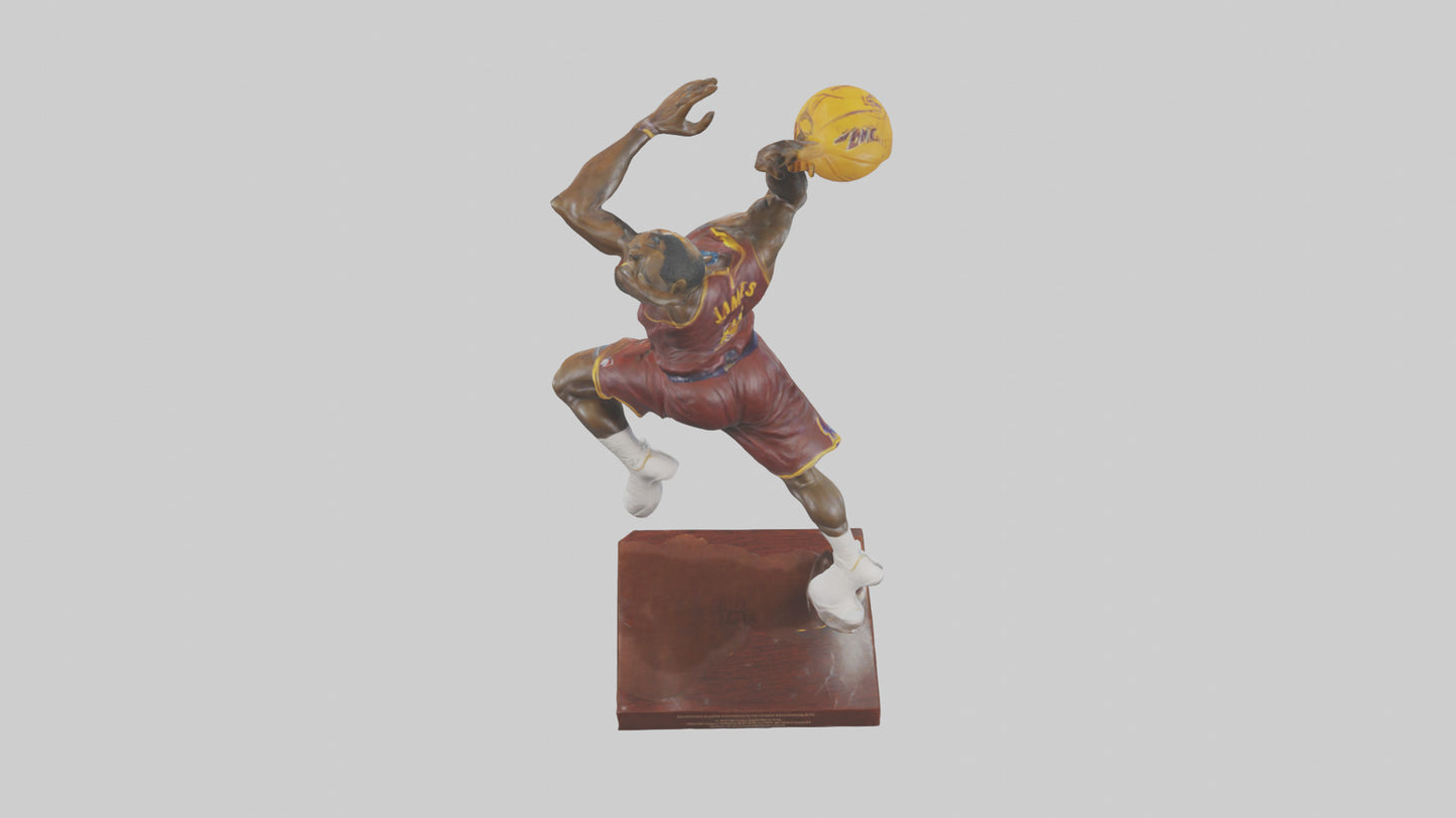 3D model LeBron James statue model VR / AR / low-poly