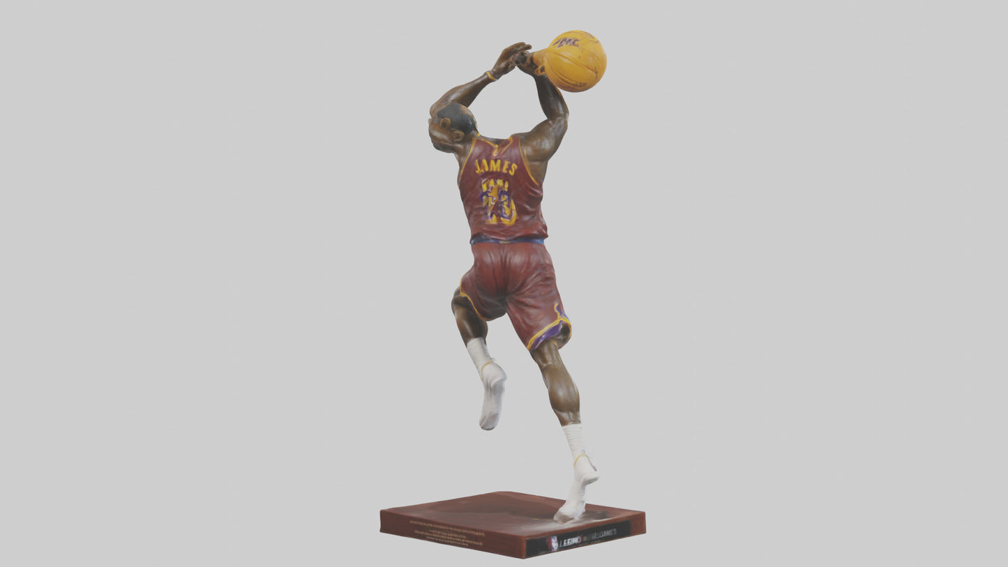 3D model LeBron James statue model VR / AR / low-poly