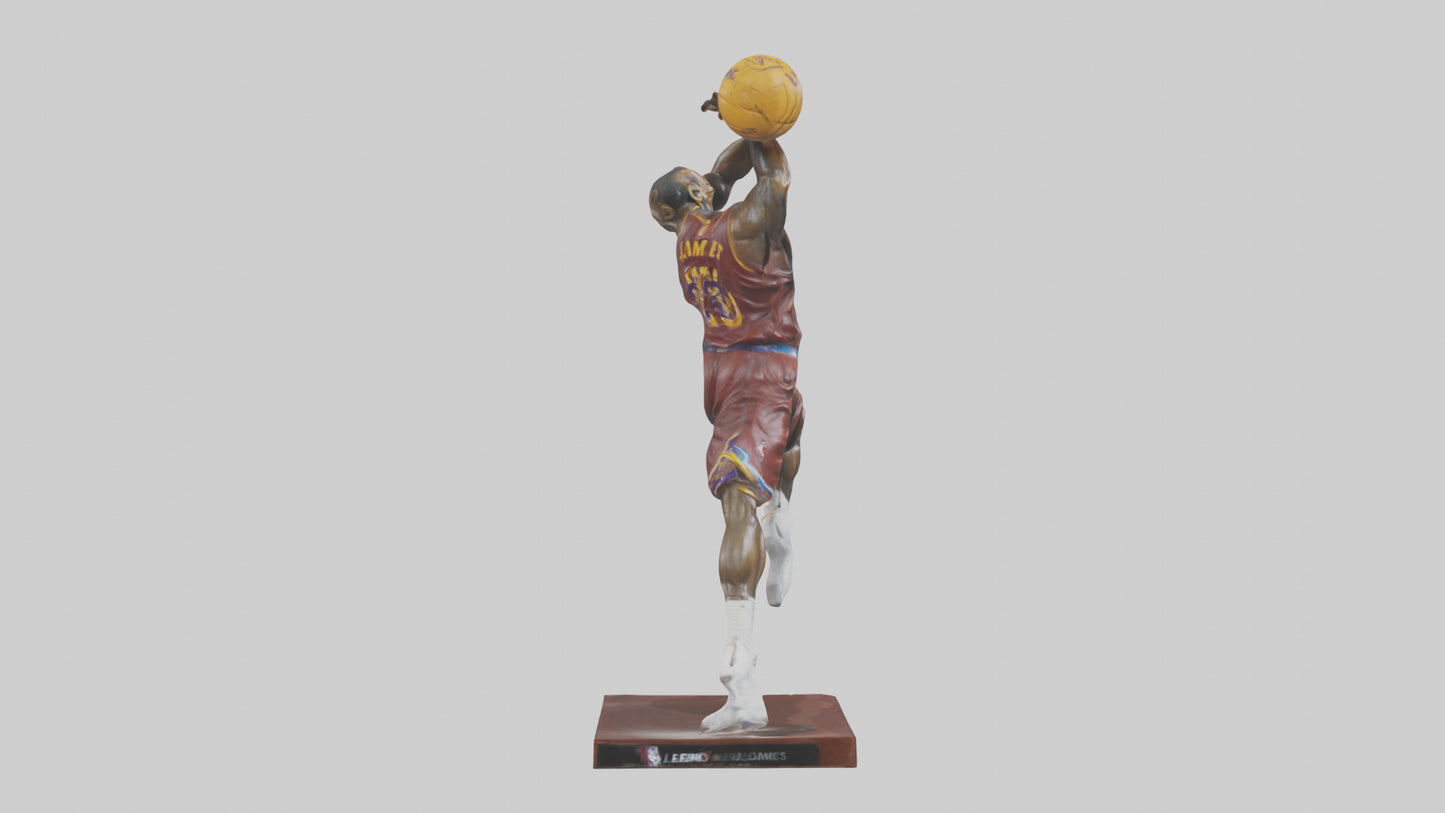 3D model LeBron James statue model VR / AR / low-poly