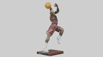 3D model LeBron James statue model VR / AR / low-poly