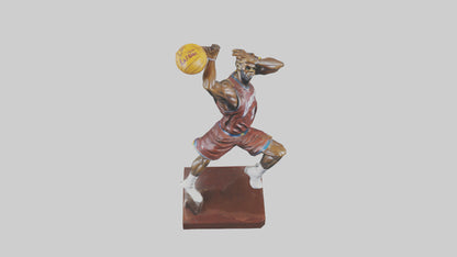3D model LeBron James statue model VR / AR / low-poly