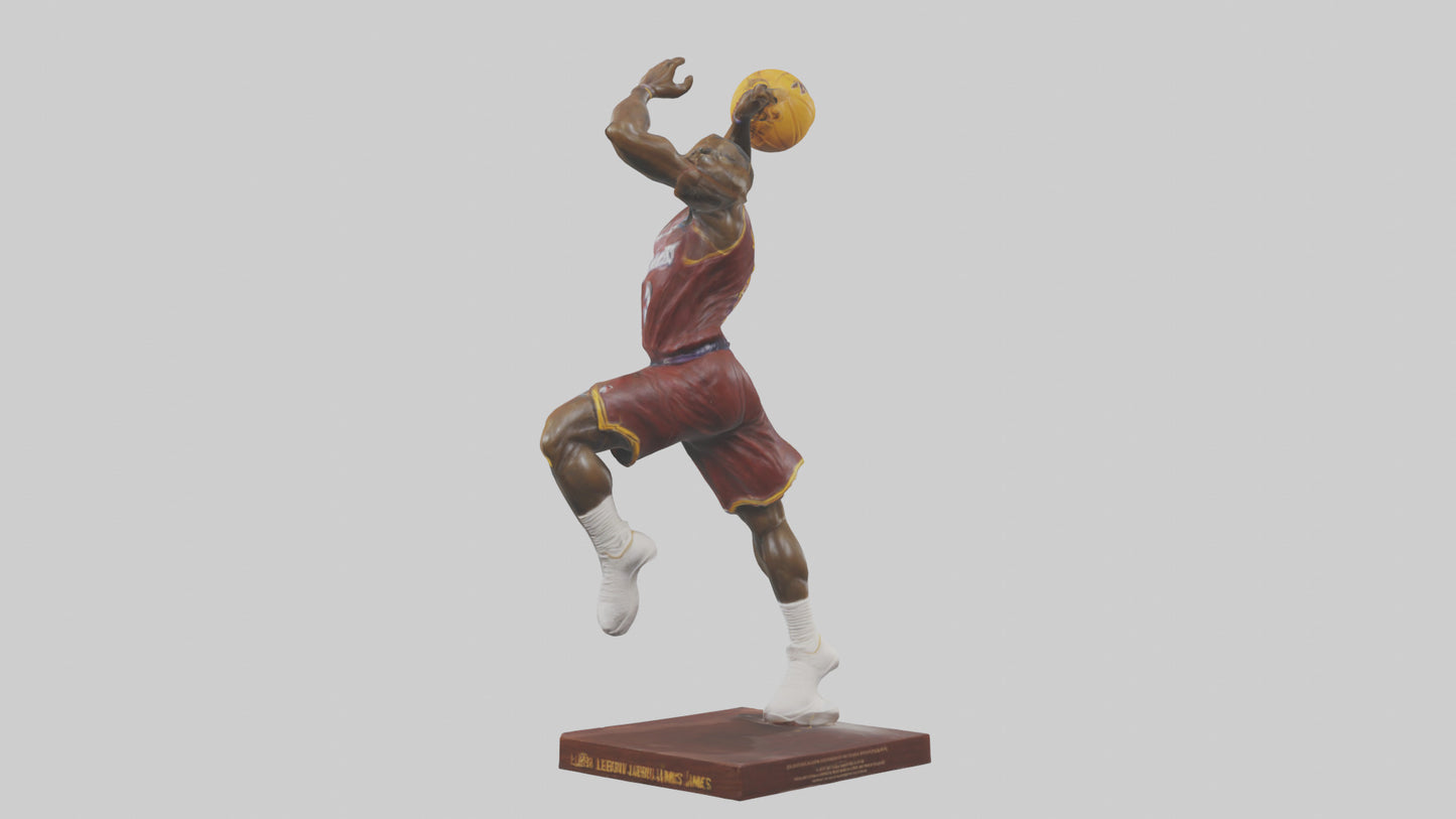 3D model LeBron James statue model VR / AR / low-poly