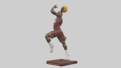 3D model LeBron James statue model VR / AR / low-poly