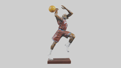 3D model LeBron James statue model VR / AR / low-poly
