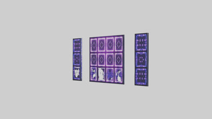 3D model LED Art Panels VR / AR / low-poly