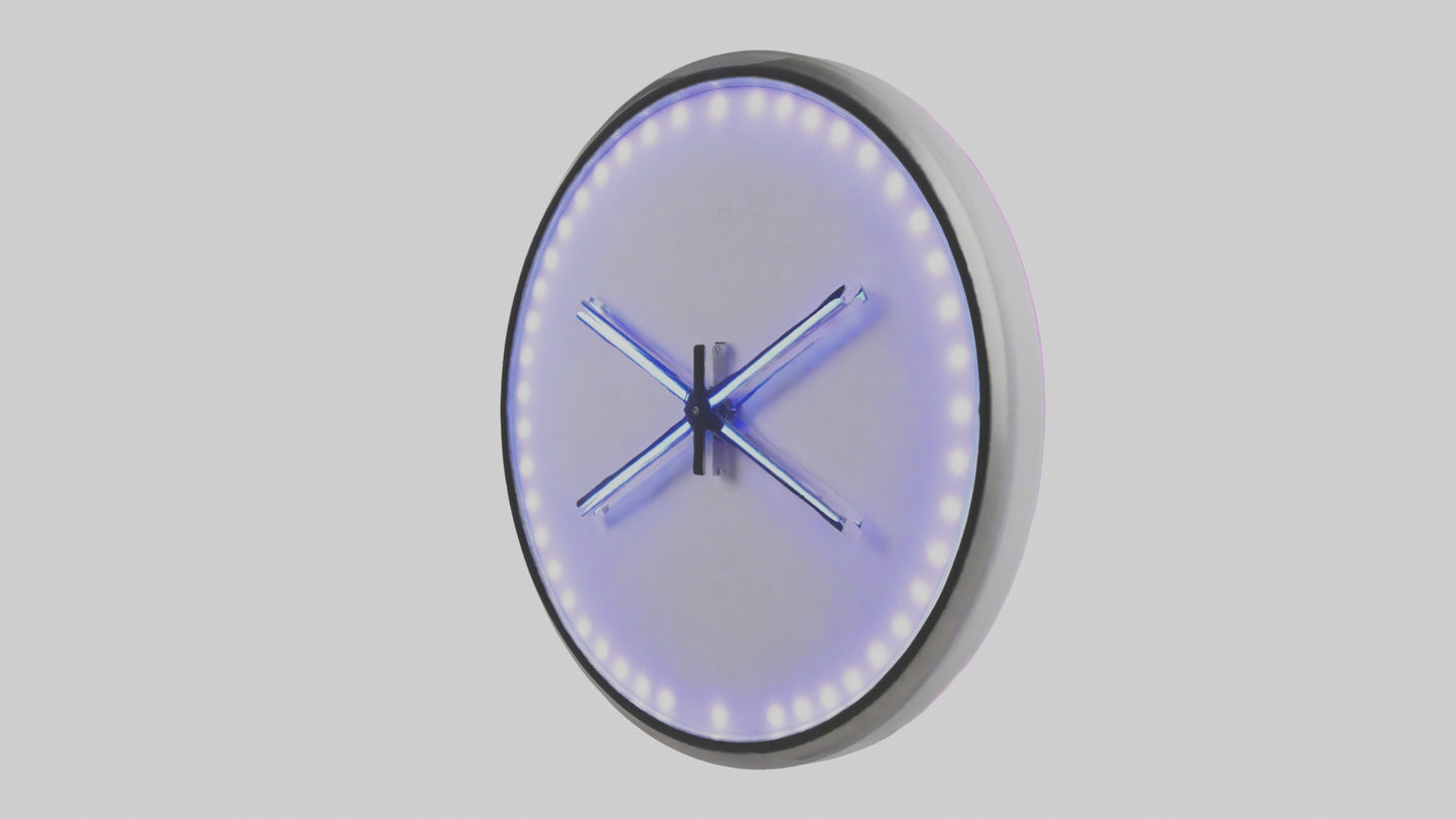 3D model LED Wall Clock model VR / AR / low-poly