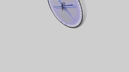 3D model LED Wall Clock model VR / AR / low-poly