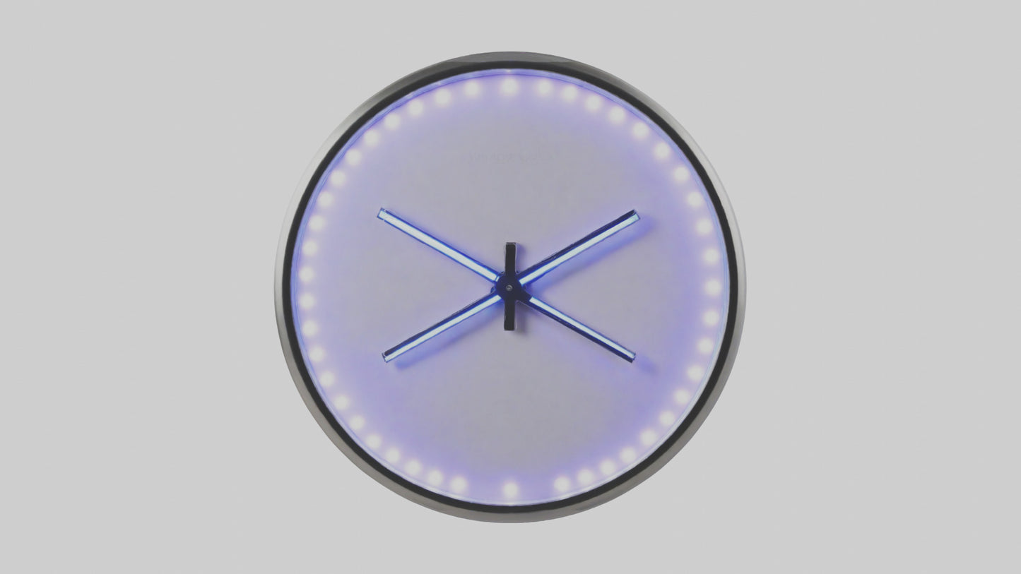 3D model LED Wall Clock model VR / AR / low-poly