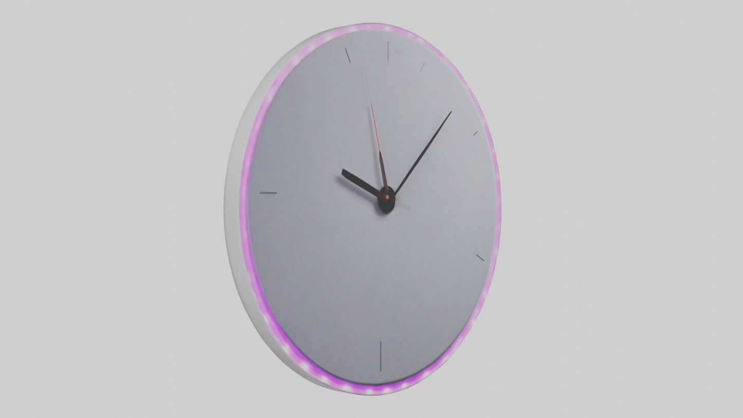 3D model LED Wall Clock model VR / AR / low-poly