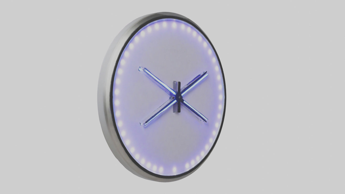 3D model LED Wall Clock model VR / AR / low-poly