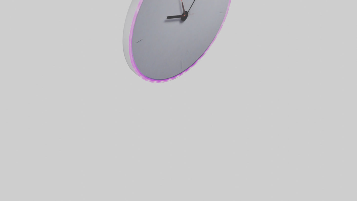 3D model LED Wall Clock model VR / AR / low-poly