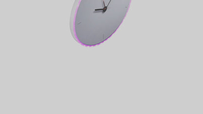 3D model LED Wall Clock model VR / AR / low-poly
