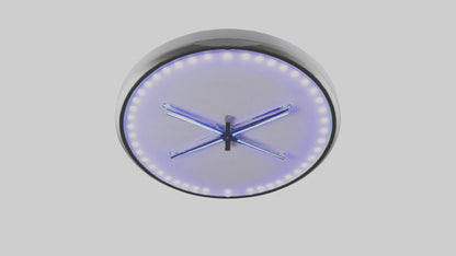 3D model LED Wall Clock model VR / AR / low-poly