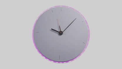 3D model LED Wall Clock model VR / AR / low-poly