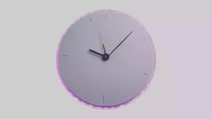3D model LED Wall Clock model VR / AR / low-poly