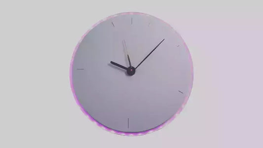 3D model LED Wall Clock model VR / AR / low-poly