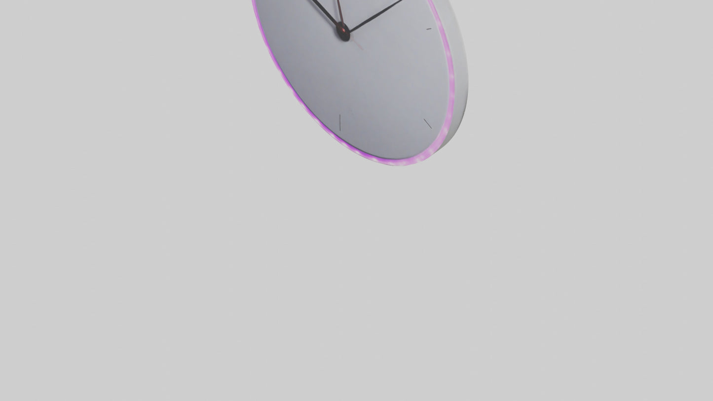 3D model LED Wall Clock model VR / AR / low-poly
