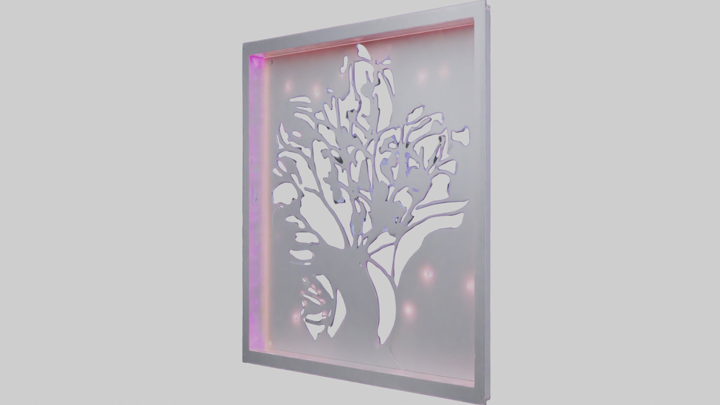 3D model LED wall decor model VR / AR / low-poly