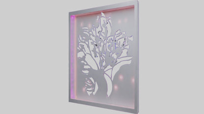 3D model LED wall decor model VR / AR / low-poly