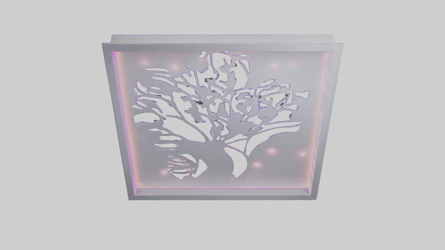 3D model LED wall decor model VR / AR / low-poly