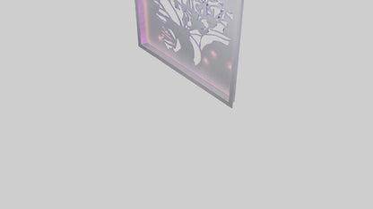 3D model LED wall decor model VR / AR / low-poly