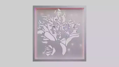 3D model LED wall decor model VR / AR / low-poly