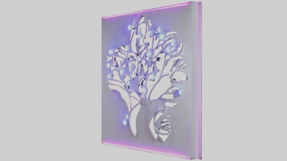 3D model LED wall decor model VR / AR / low-poly