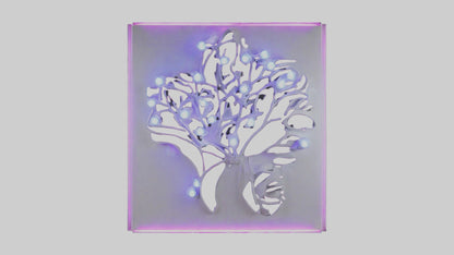 3D model LED wall decor model VR / AR / low-poly