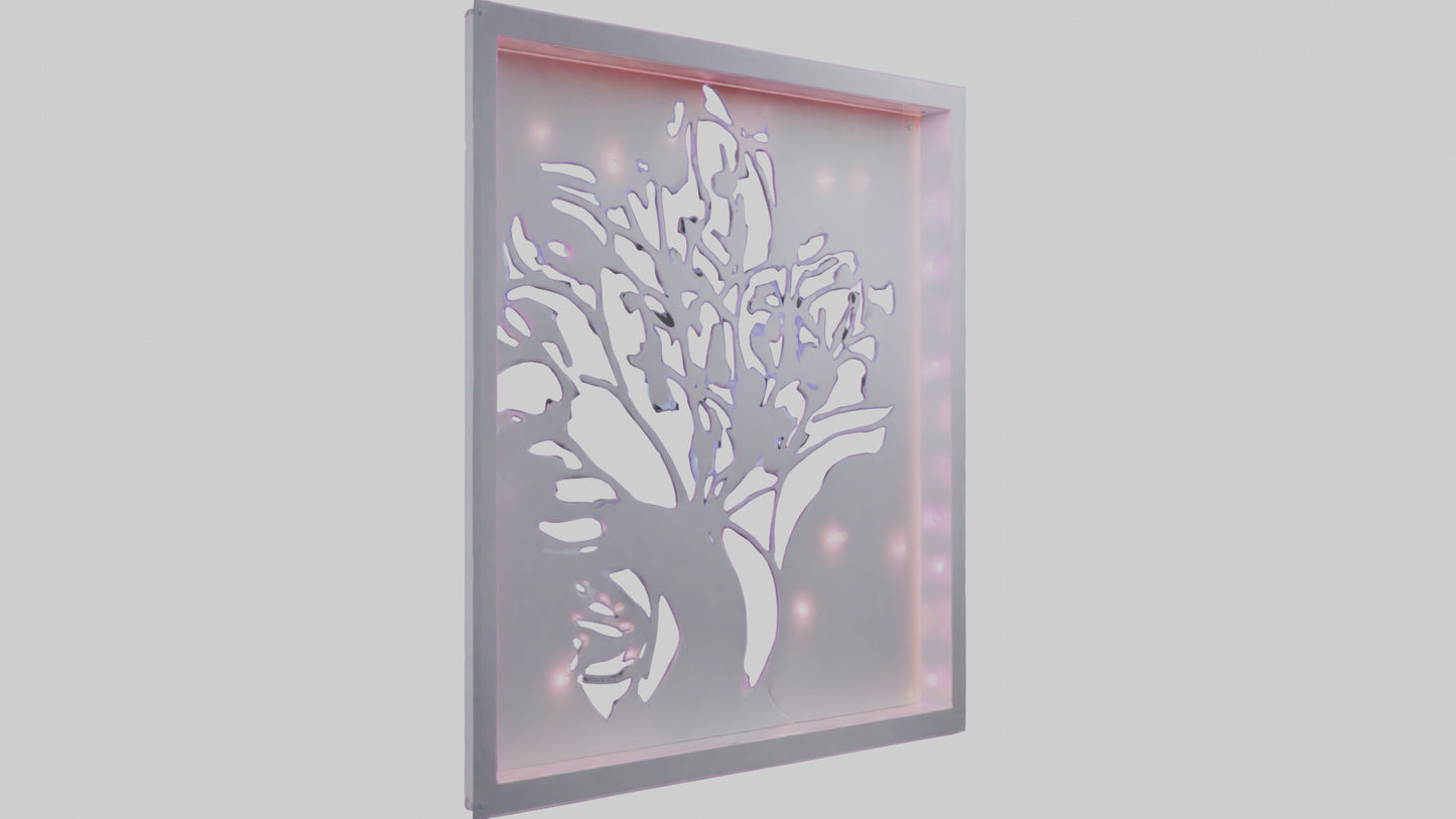 3D model LED wall decor model VR / AR / low-poly