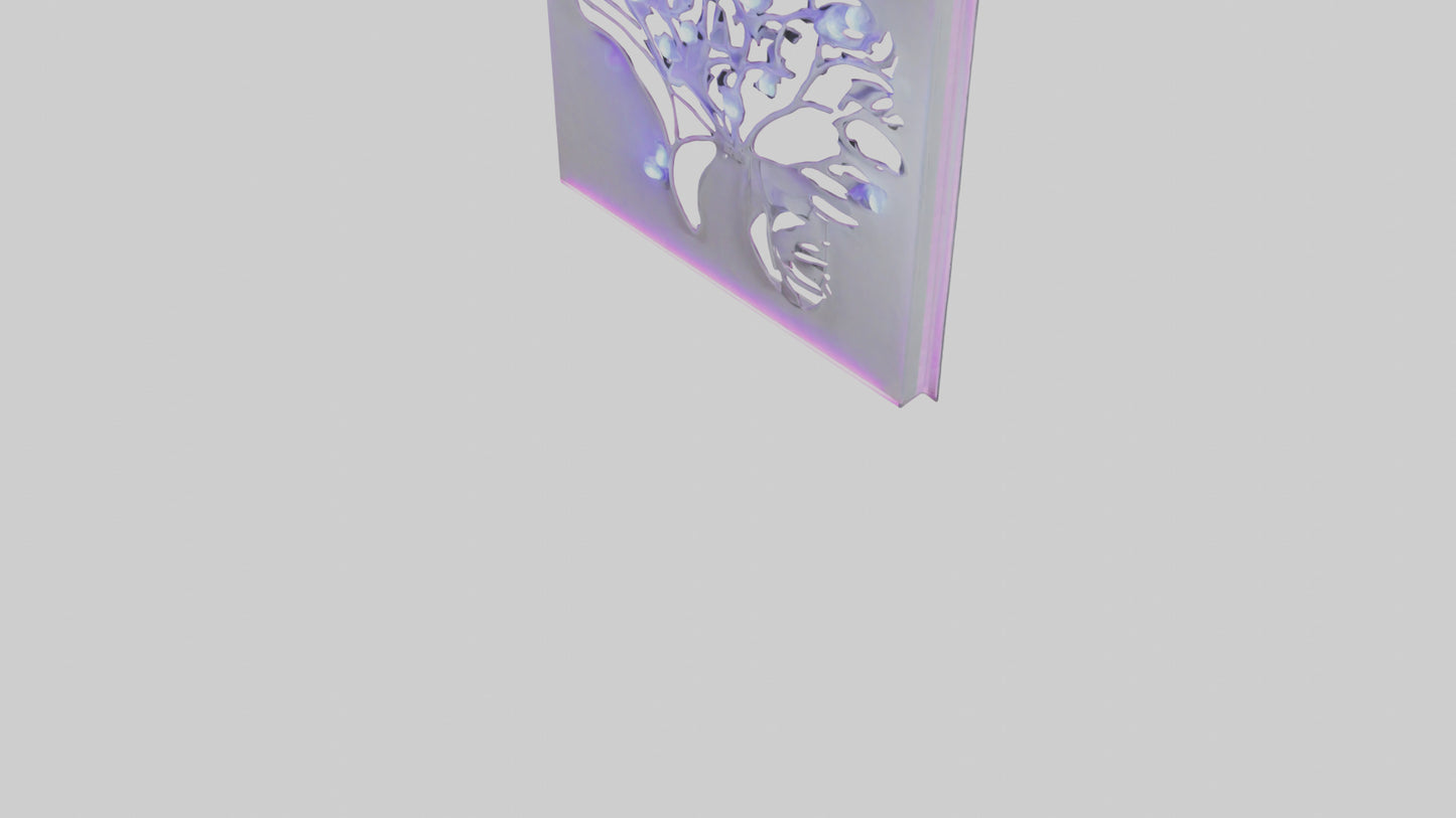 3D model LED wall decor model VR / AR / low-poly