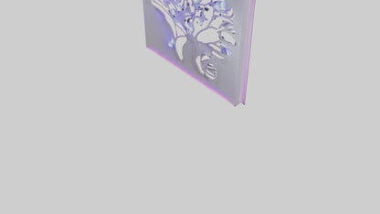 3D model LED wall decor model VR / AR / low-poly