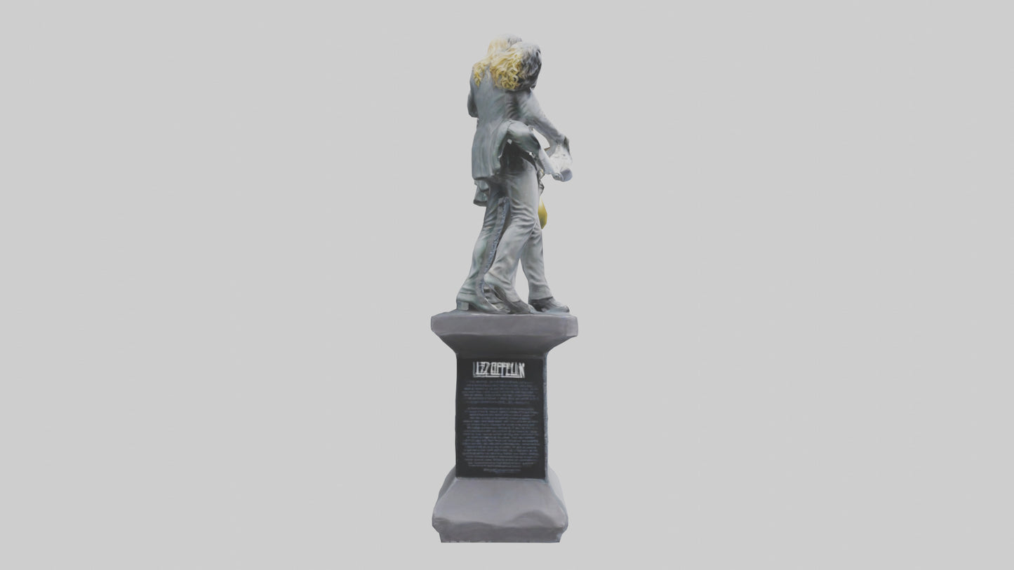 Led Zeppelin statue model VR / AR / low-poly