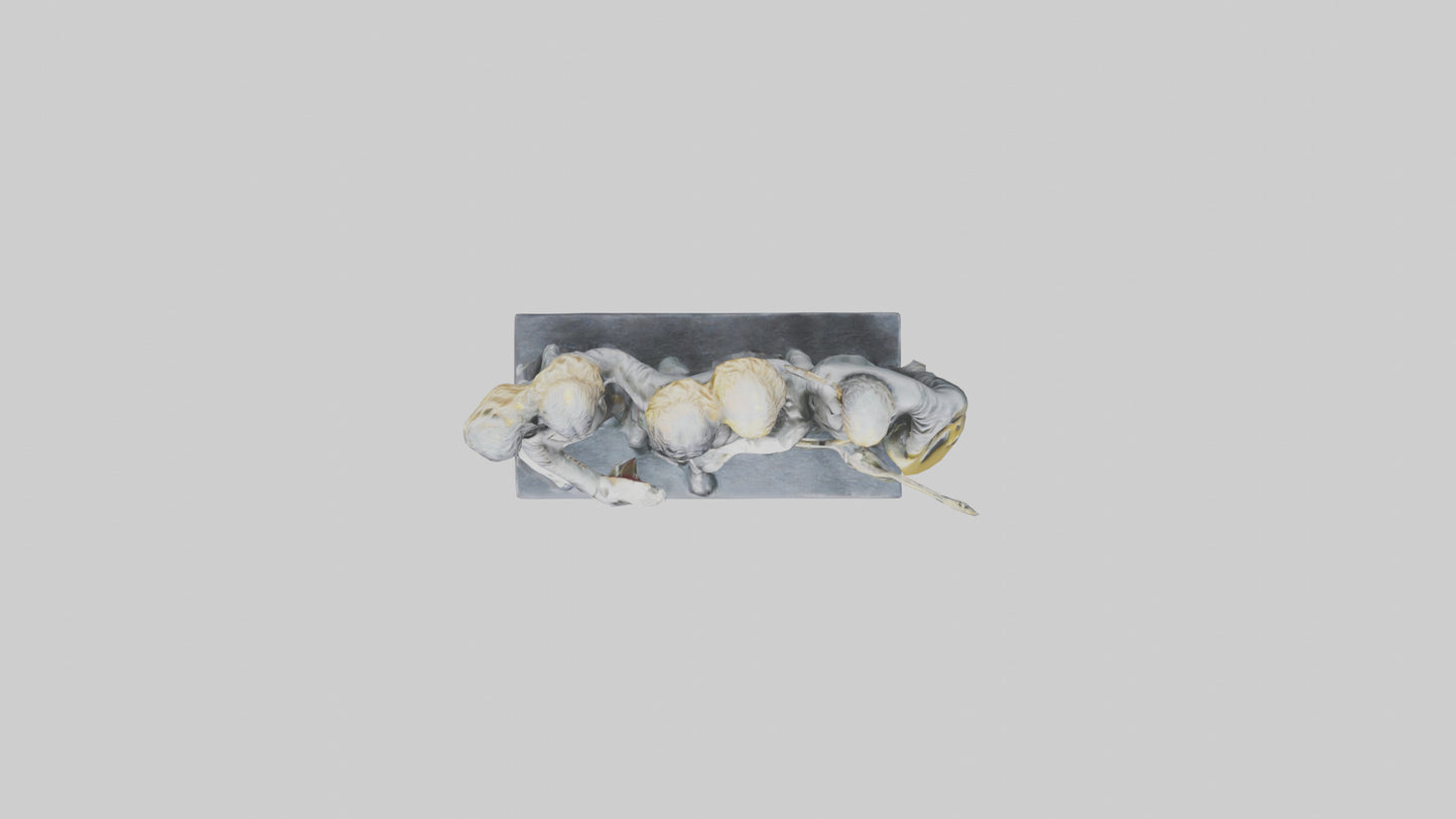 Led Zeppelin statue model VR / AR / low-poly