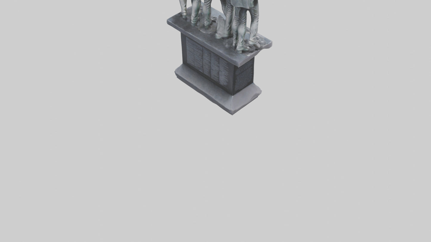 Led Zeppelin statue model VR / AR / low-poly