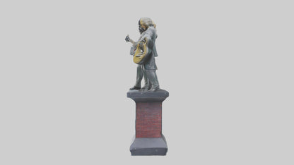 Led Zeppelin statue model VR / AR / low-poly