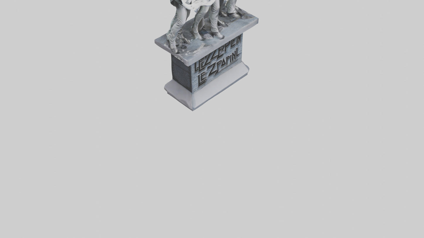 Led Zeppelin statue model VR / AR / low-poly