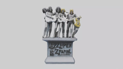 Led Zeppelin statue model VR / AR / low-poly