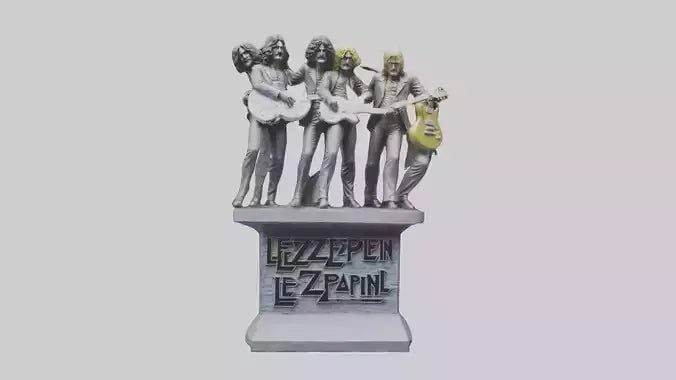 Led Zeppelin statue model VR / AR / low-poly