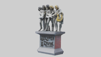 Led Zeppelin statue model VR / AR / low-poly