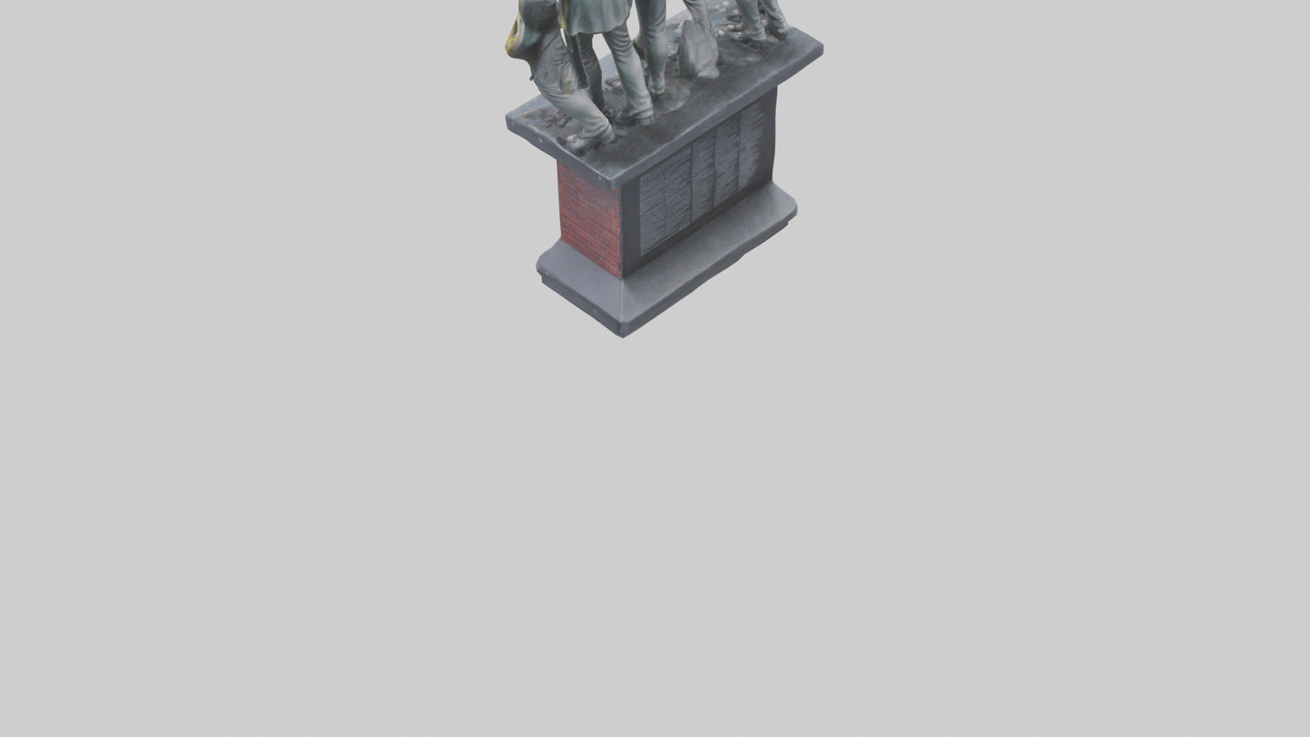 Led Zeppelin statue model VR / AR / low-poly