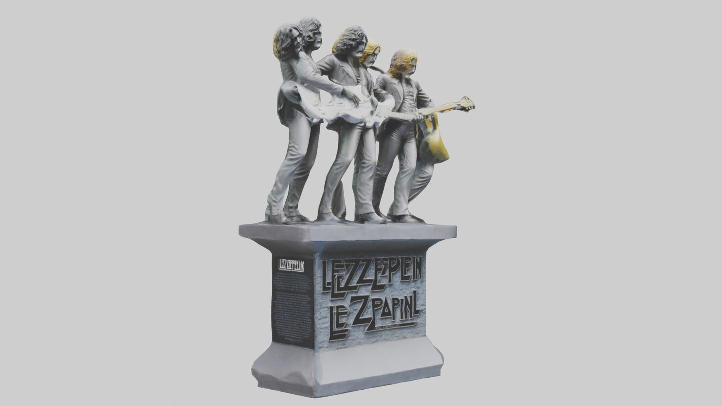 Led Zeppelin statue model VR / AR / low-poly
