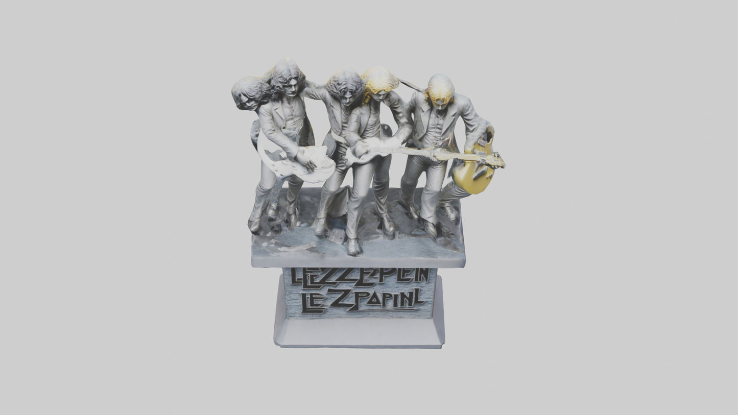 Led Zeppelin statue model VR / AR / low-poly